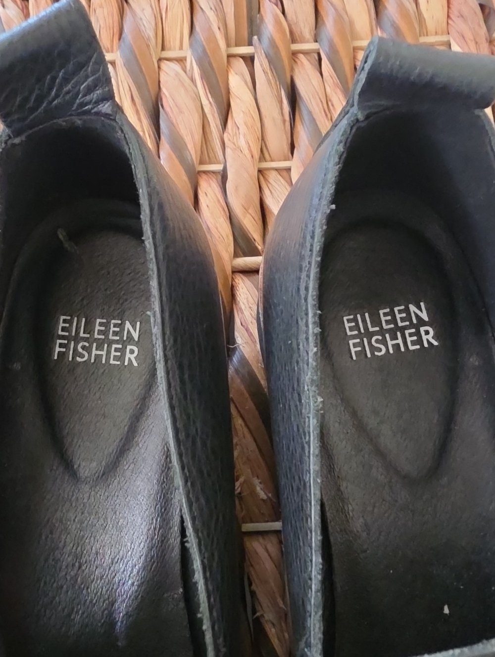 Eileen Fisher Ells Smooth Leather Loafer Wedge, 7.5 - Picture 11 of 11